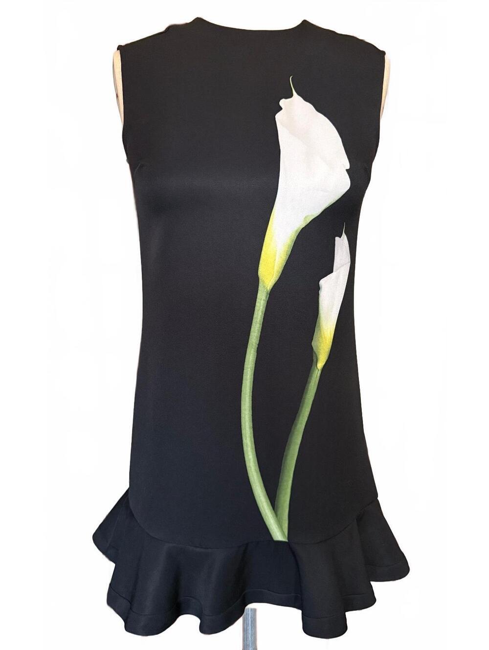 Victoria Beckham for Target Calla Lily Ruffle Hem Dress XS
